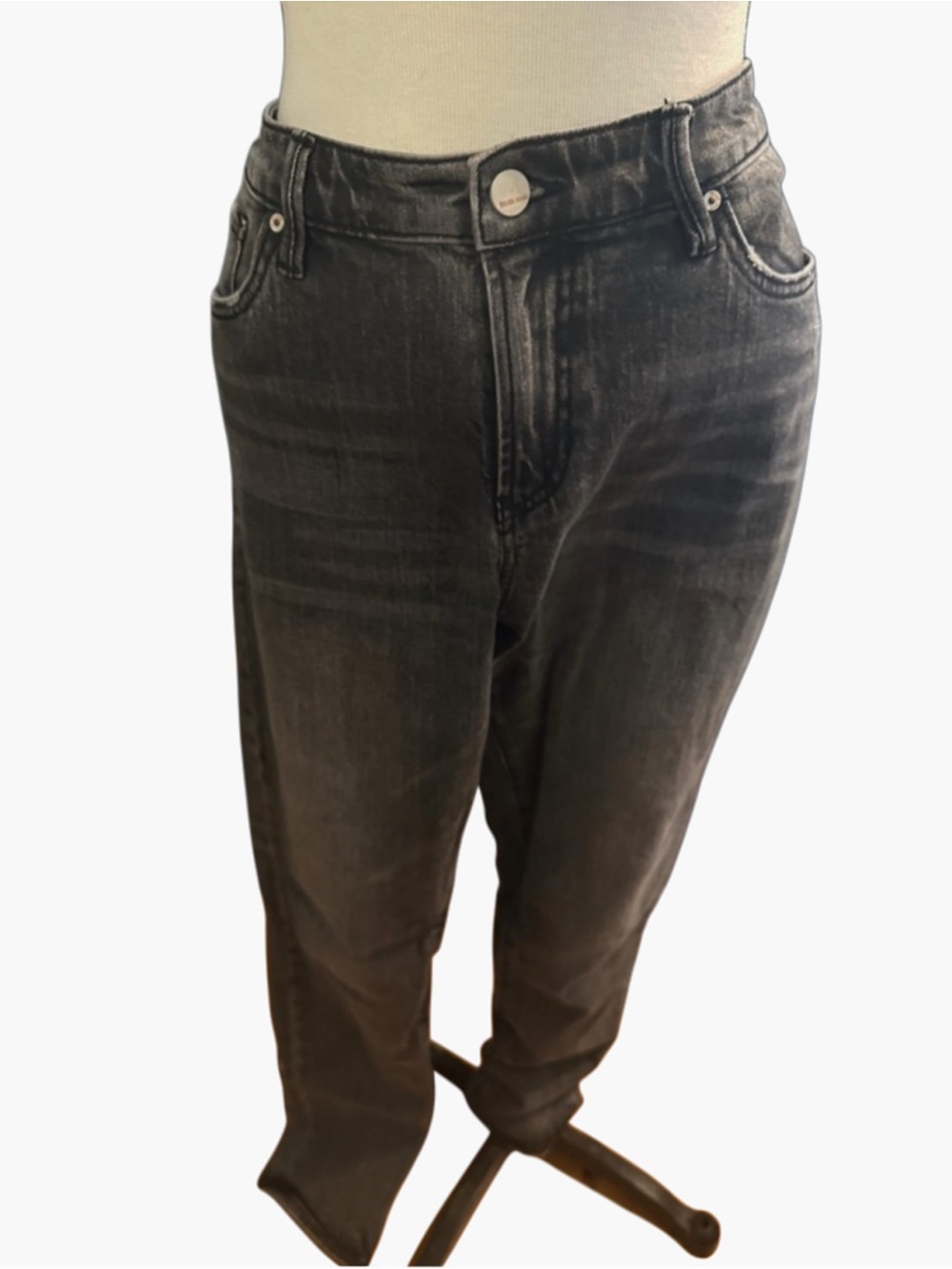 Dear John Gisele High Waist Skinny Jeans Gray Distressed Stretch Denim Size 31